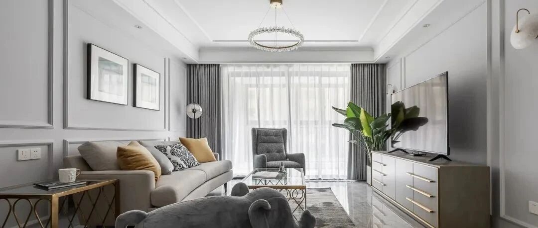 117平现代简约公寓，玄关的六角砖地面就美爆了！