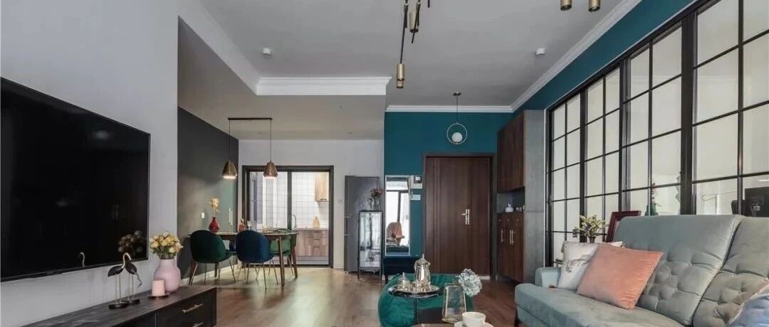 110平混搭风格公寓，三居室也能超级精致有味道~