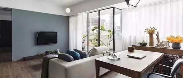 93㎡现代三居室，简单纯碎，清新自然~