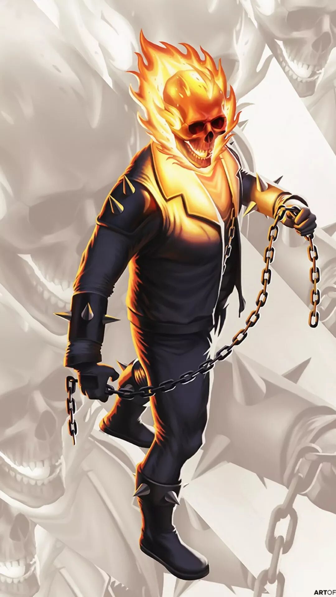 手机壁纸 恶灵骑士 亦正亦邪的超级英雄壁纸 手机图片壁纸 微信公众