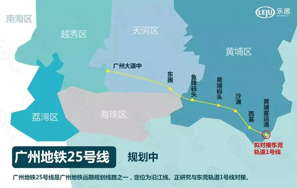 广州地铁25号大致走向图(规划在建中)