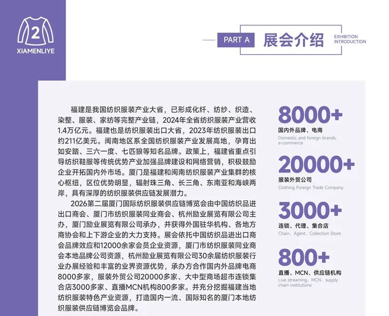 2026第二届厦门国际纺织服装供应链博览会