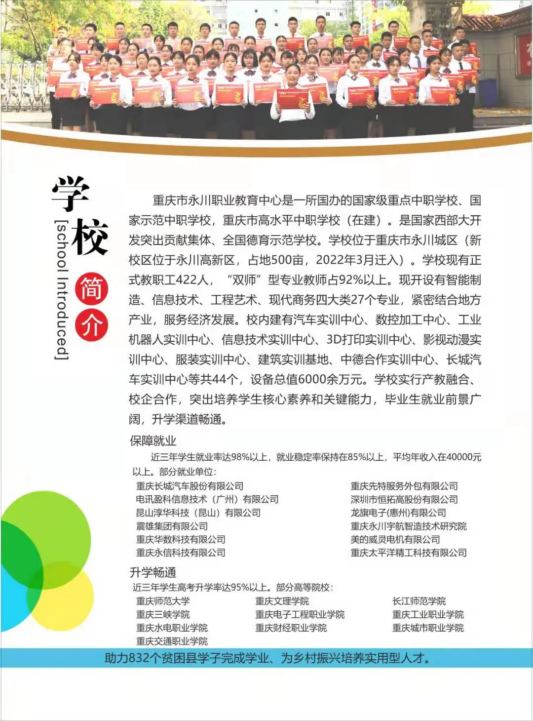 2021年重庆市永川职业教育中心招生简章