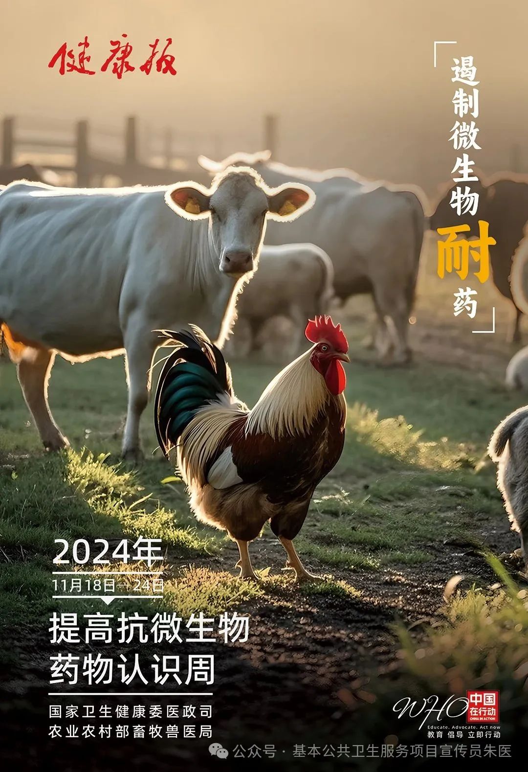 【2024年卫生健康宣传日】世界提高抗微生物药物认识周——教育，倡导，立即行动，附：宣传视频