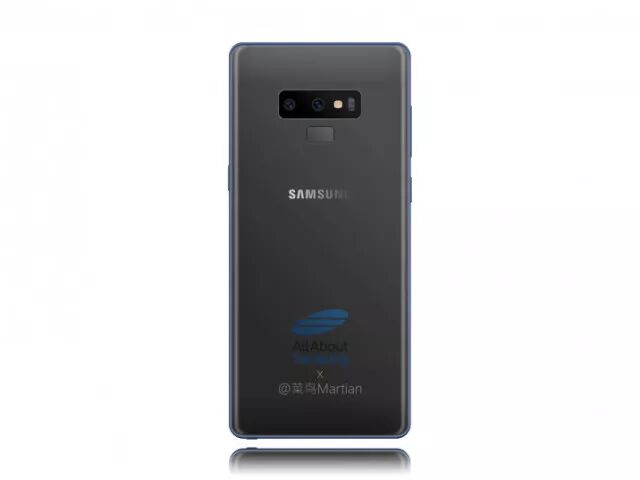 三星Note9五色渲染图：配4000mAh电池+S9同款相机
