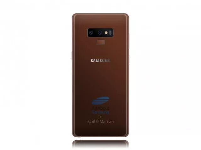 三星Note9五色渲染图：配4000mAh电池+S9同款相机