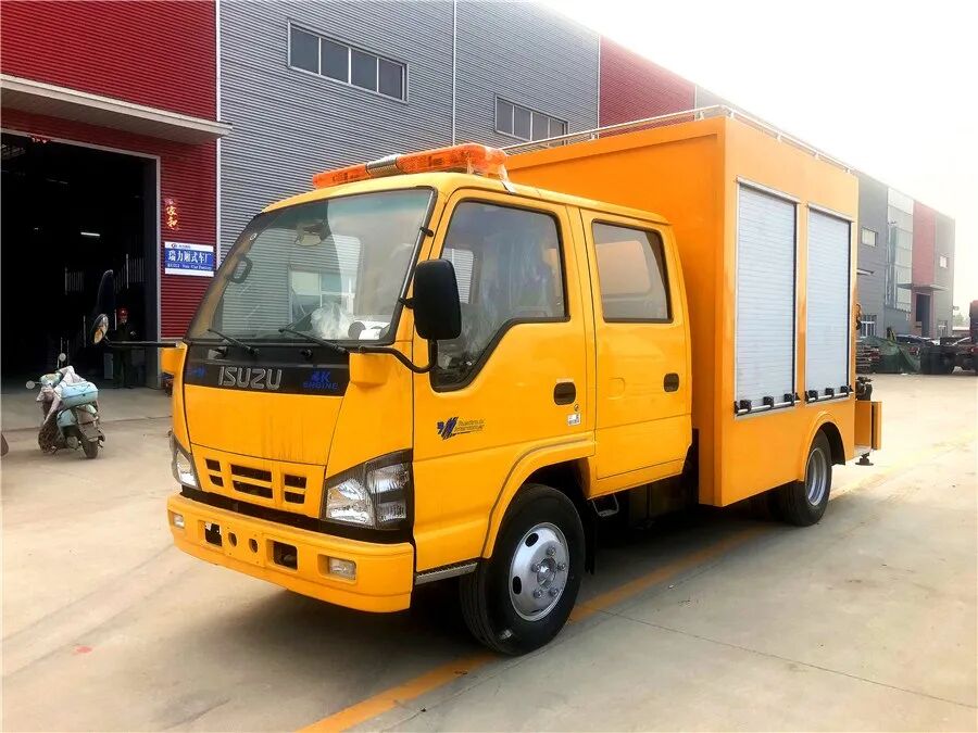 五十铃工程救险车(1000立方/2吨吊机)