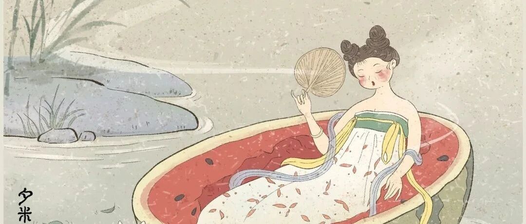 国风二十四节气插画 ​​​！立春天暖意融融，绿水青山踏歌行！