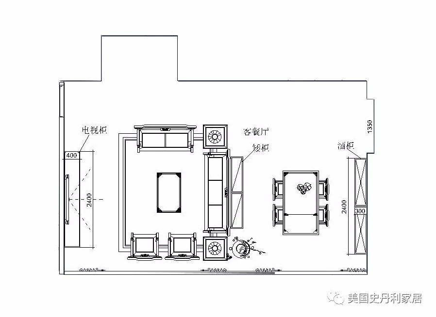 客厅餐厅连一起的空间，怎么处理最合适？