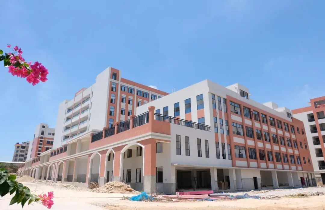 石狮蚶江中学扩建完工实验楼图书艺术楼食堂学生公寓