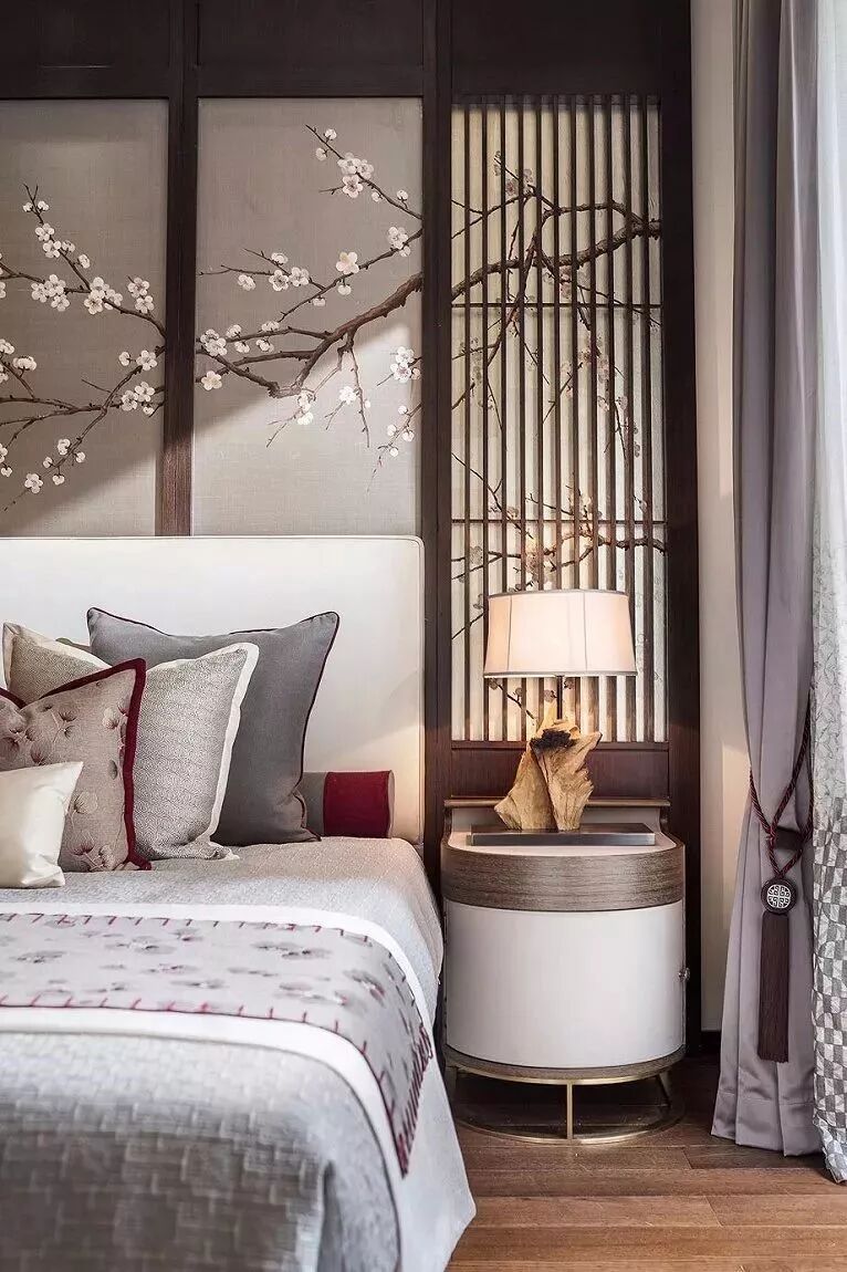 新中式风格，给你一个不一样的卧室