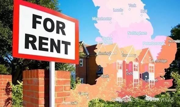UK's cheapest and most expensive places to rent- 2021 map | Express.co.uk