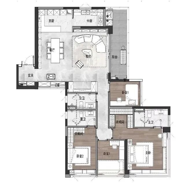 越秀万科瑧樾府105㎡~175㎡，户型图曝光！