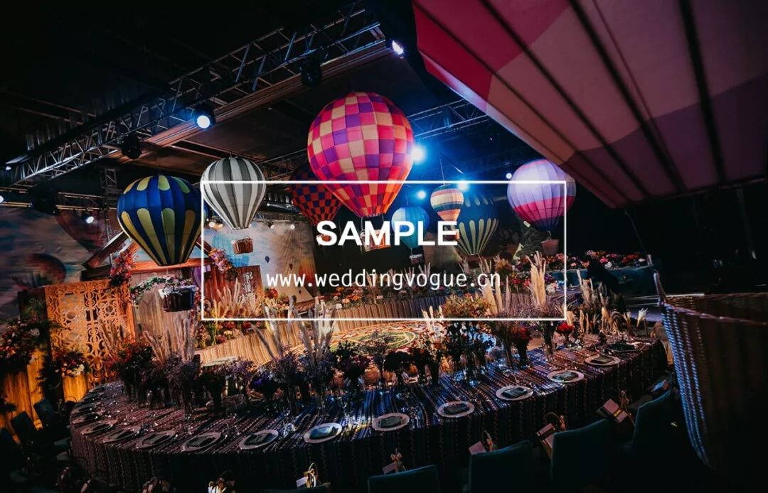 19个热气球悬挂的婚礼现场，为你呈现异域的浪漫