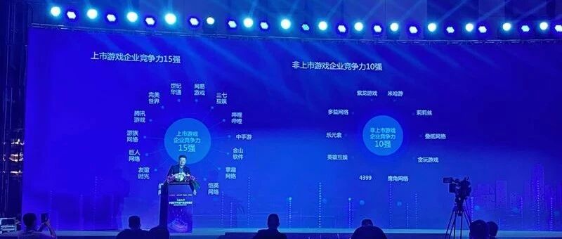 中国游戏上市企业竞争力报告出炉：腾讯网易世纪华通蝉联第一梯队