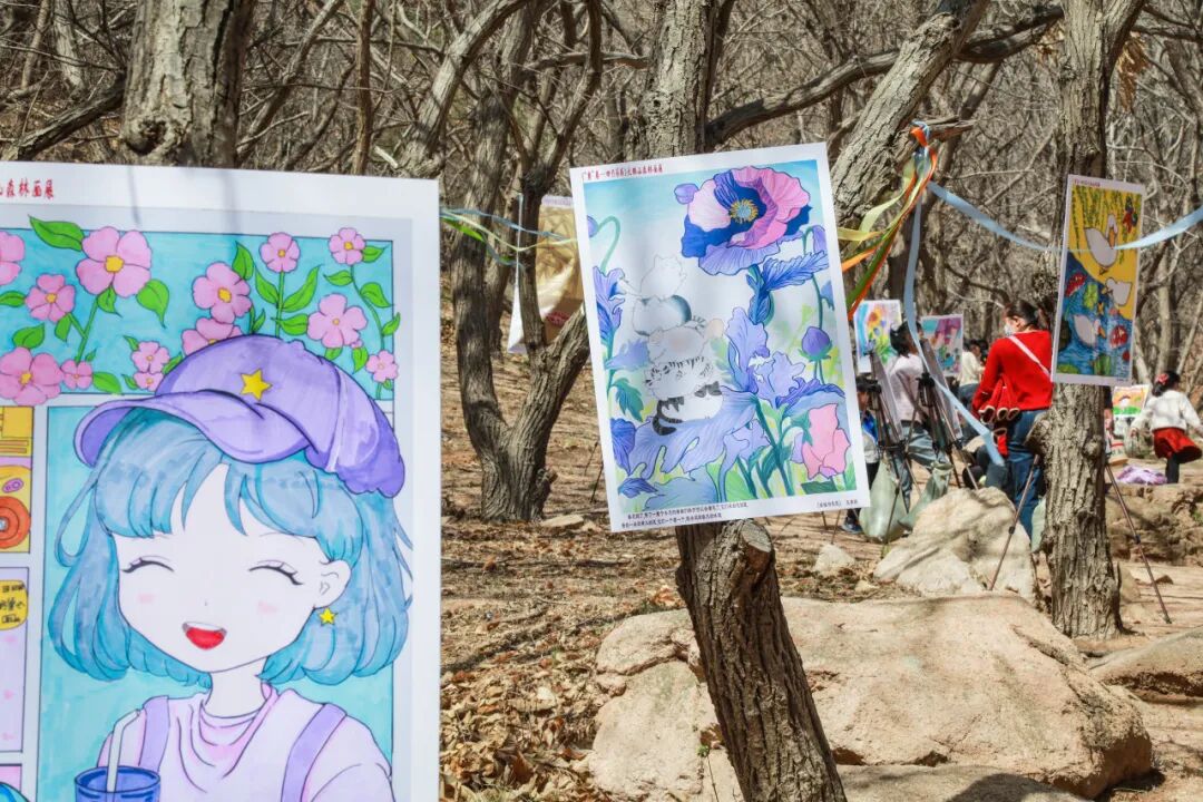 首届青岛西海岸青少年森林艺术画展举办!