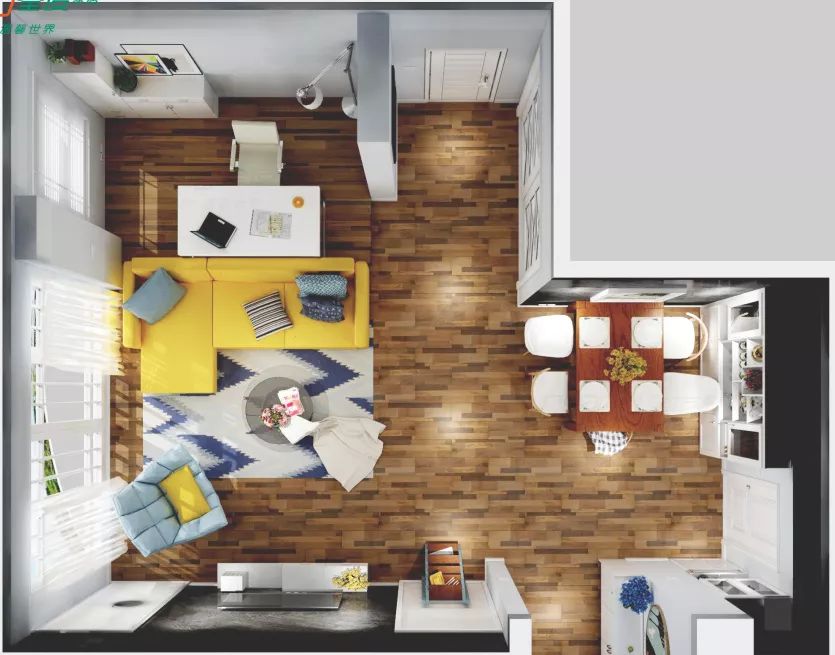 沒有隔斷的客廳設計，讓居家空間更大更實用！ 家居 第17張