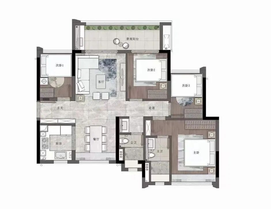 白云越秀天悦云湖主力总价段为300-500万