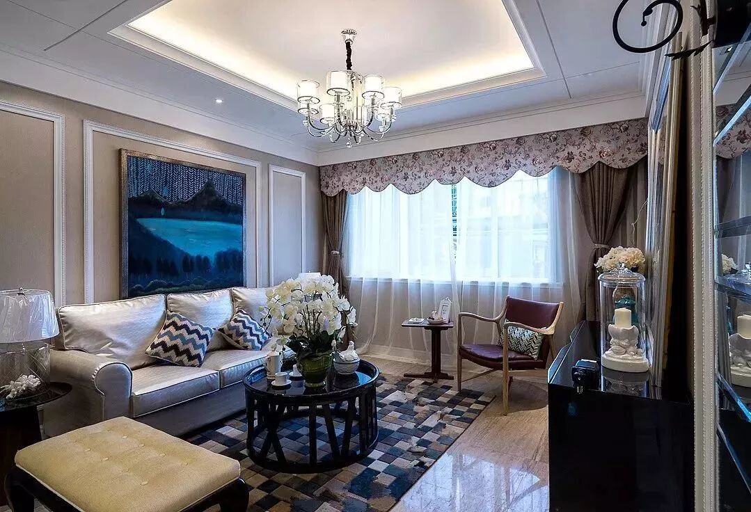 高档的装修，窗帘都是这样搭配的