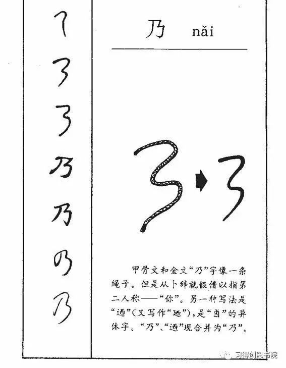字理微课 汉字的传承 乃 习得创思书院 微信公众号文章阅读 Wemp