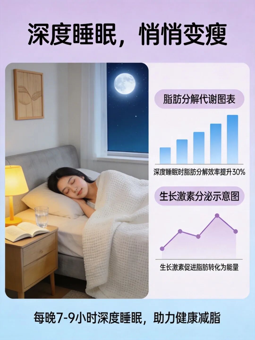 深度睡眠减脂示意图