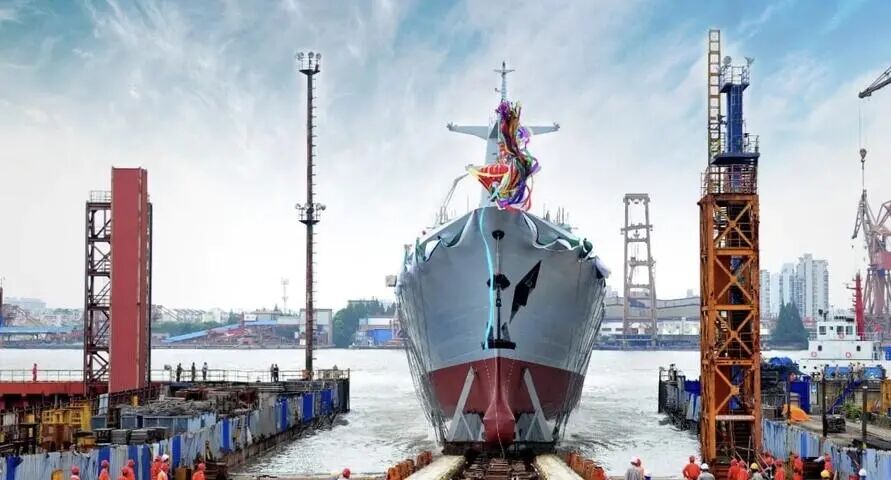 中国为巴基斯坦建造第二艘054A/P型护卫舰下水