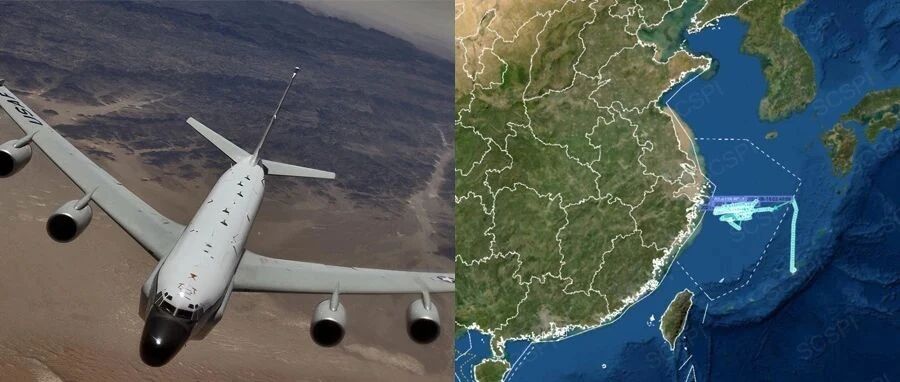 今天凌晨宁波外海，美军机高强度作业！