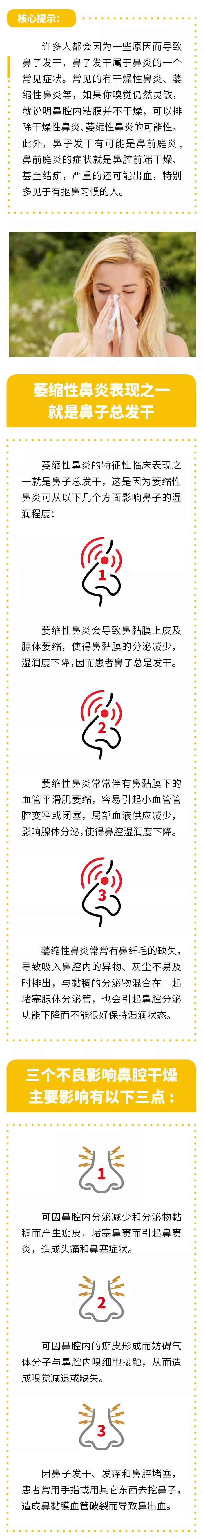 鼻子总发干是怎么回事?