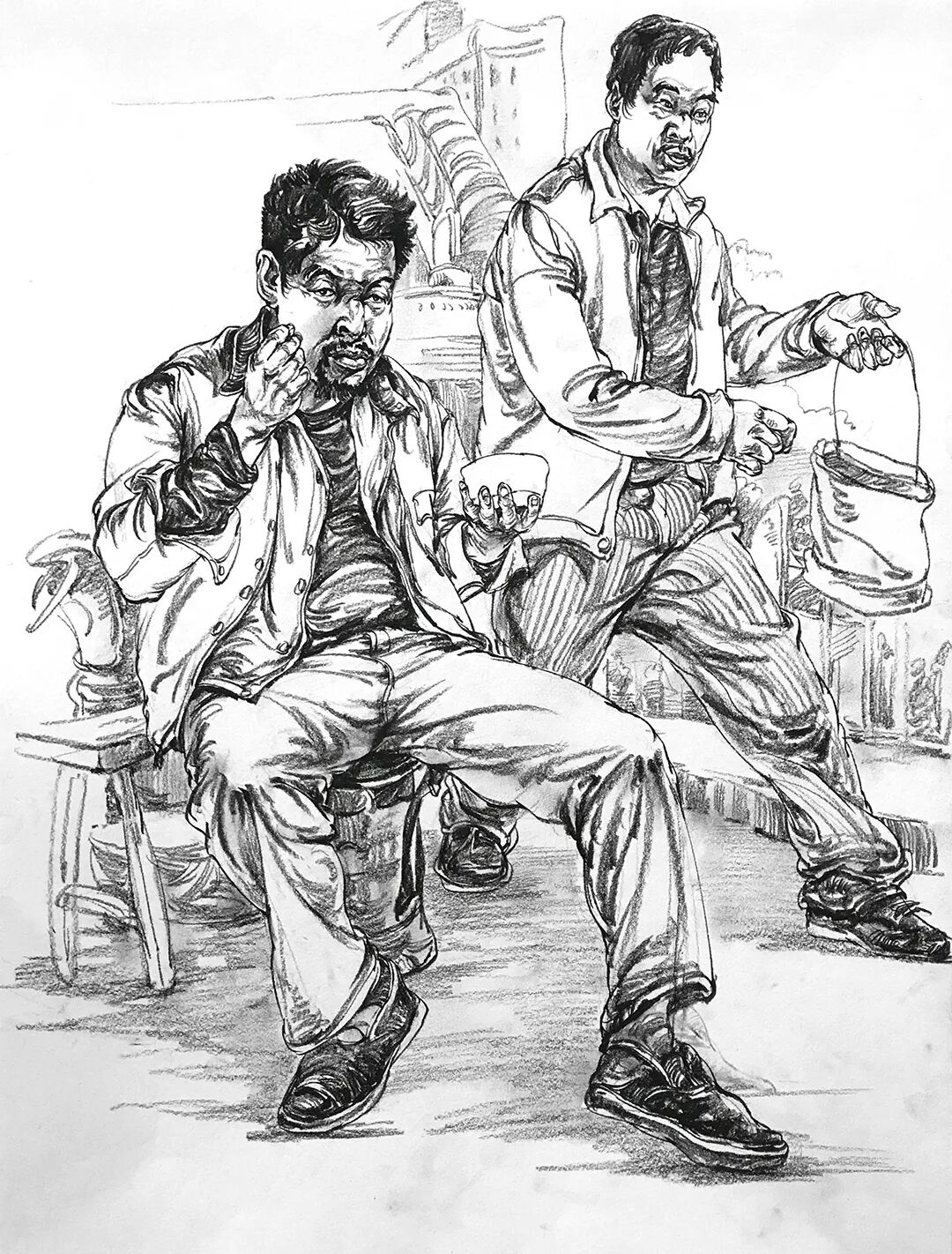 超级干货考试经常出现的速写双人组合形式最全详解考前必看