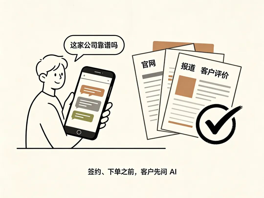 客户先问AI做背调
