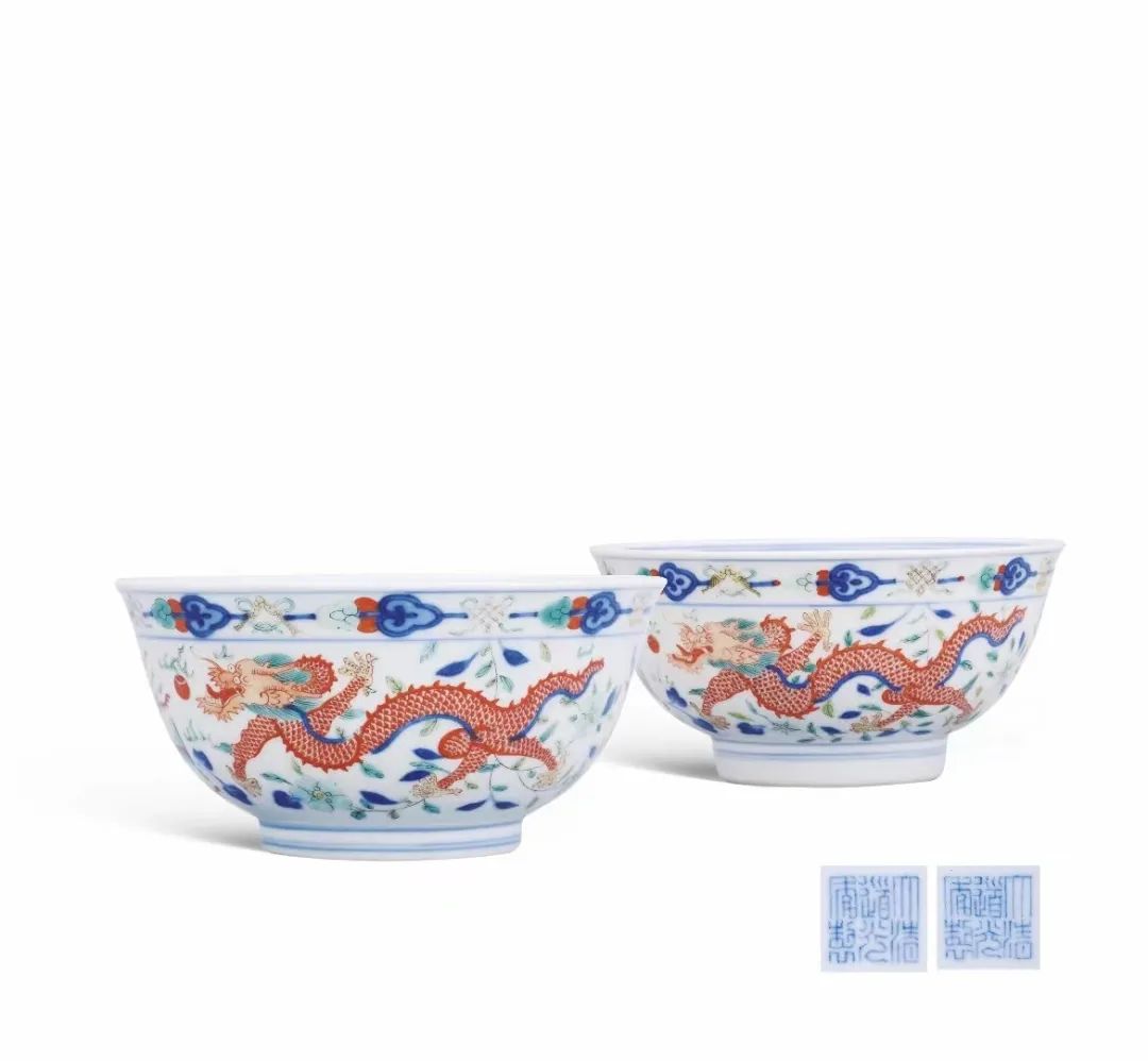 中国南京染付青花メダカ文煎茶碗五客M6845