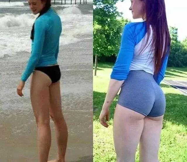 【美女】一组国产翘臀大片疯狂刷屏，练臀与不练臀的妹子区别太大了！（组图） - 38