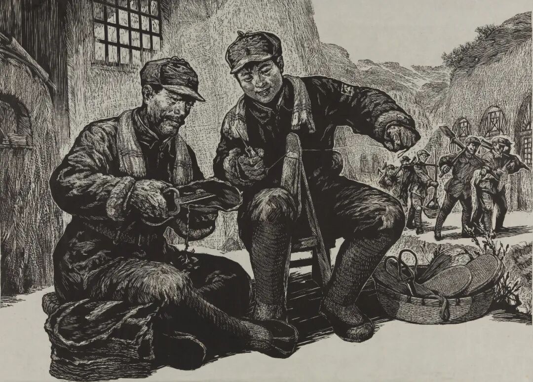 油画160×170cm 1984年 中国美术馆藏武永年 春风又绿南泥湾 油画104