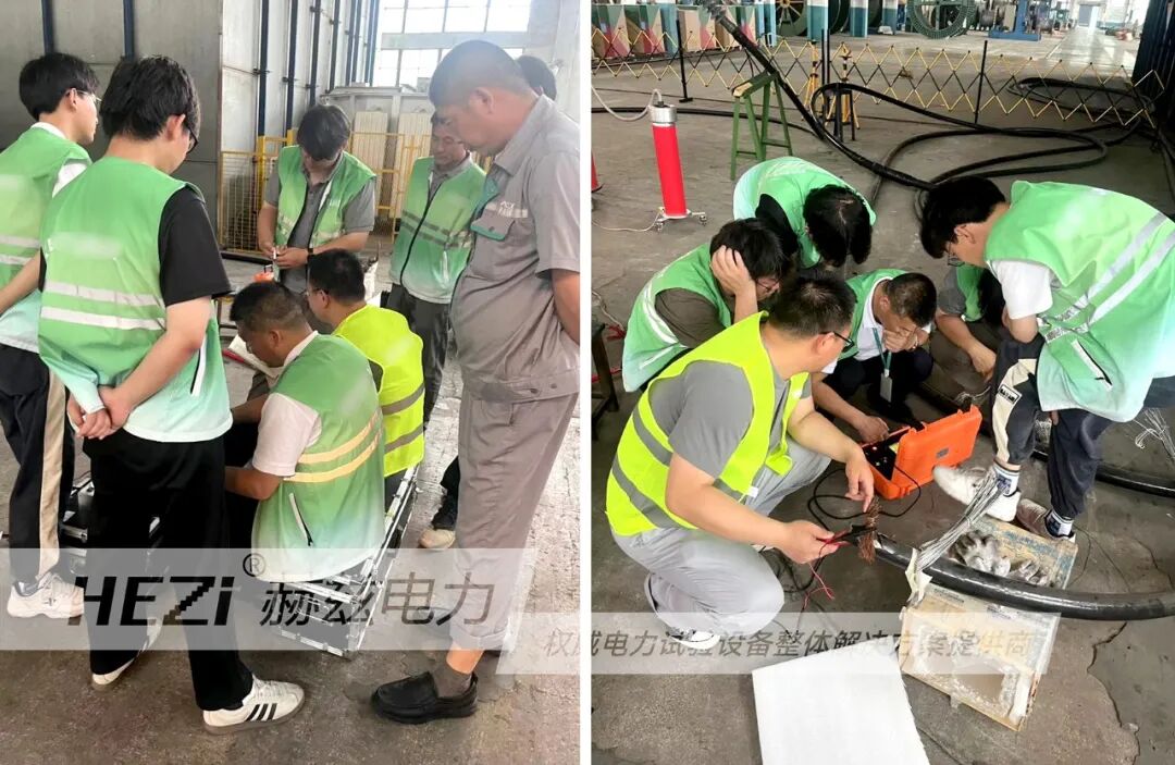 赫茲電力赴江蘇電力工程公司進行設備交付調試及操作培訓