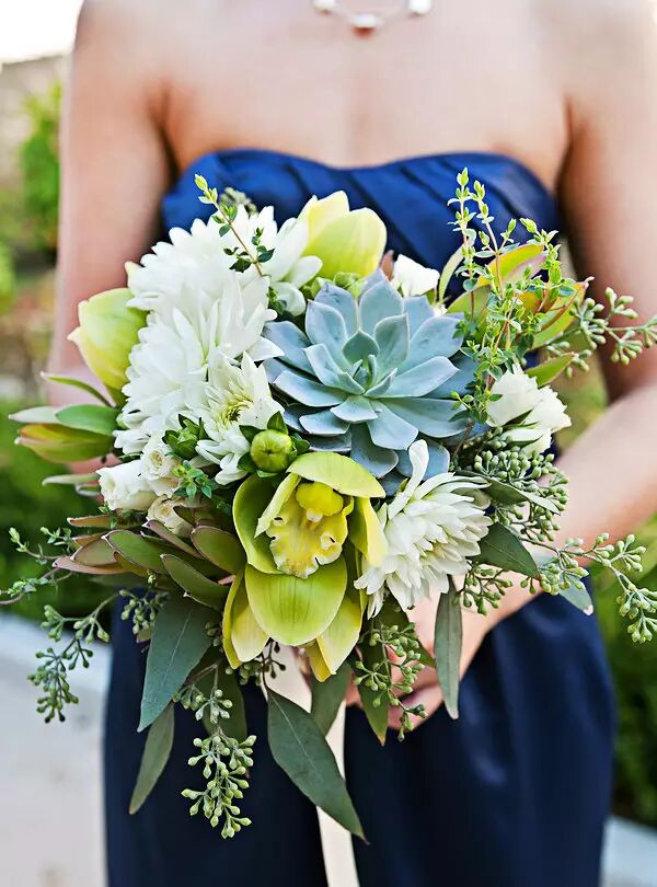 将最美的多肉花束，献给最美的你