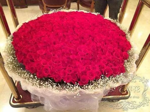 999支红玫瑰,寓意天长地久 劲减 2000 rmb 7999 原价: 9999 原价