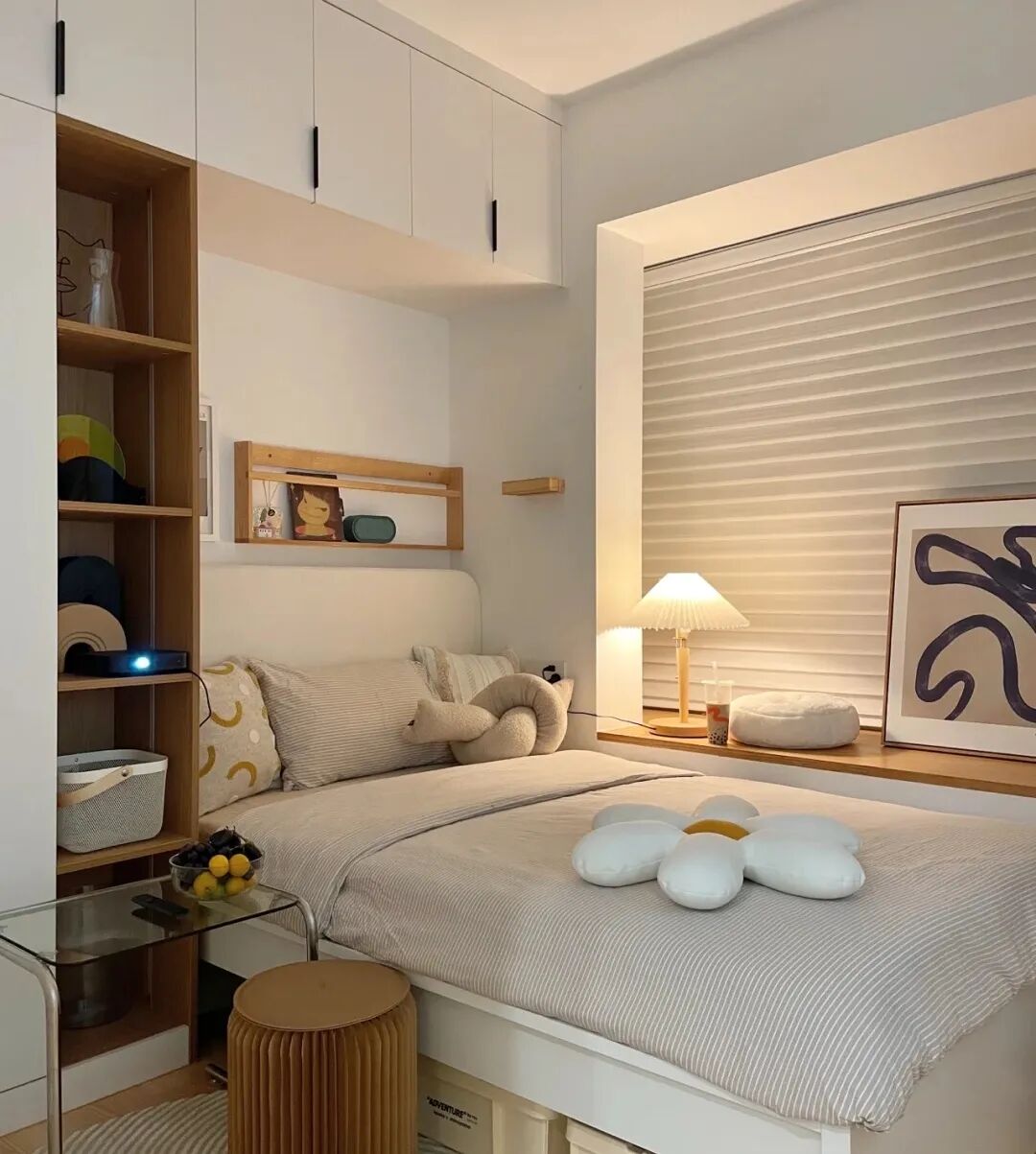 地臺床裝修過程_地臺床裝修效果圖_榻榻米床裝修效果