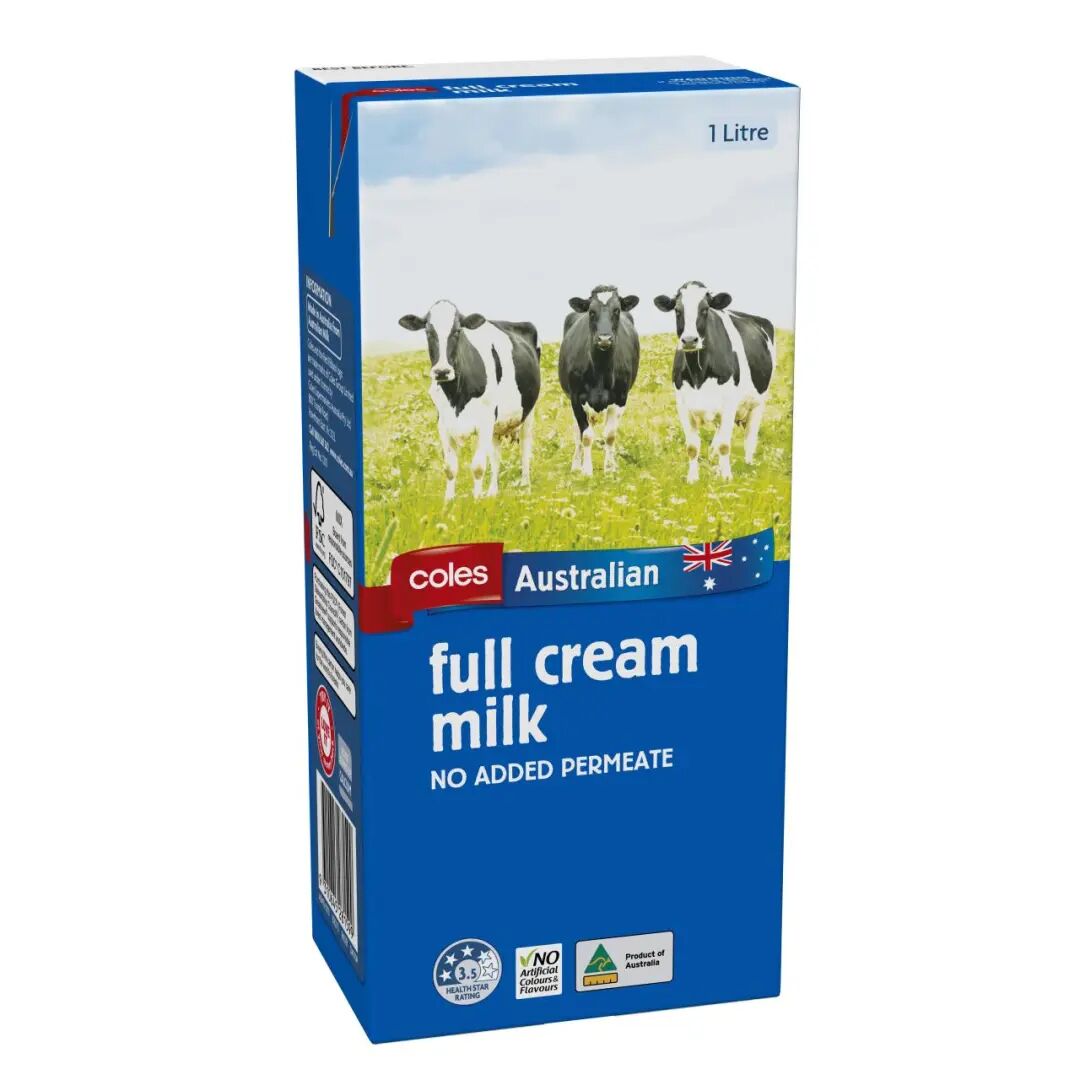 coles 客澳市全脂奶粉 1kgcoles客澳市是澳大利亚百年超市品牌,旗下