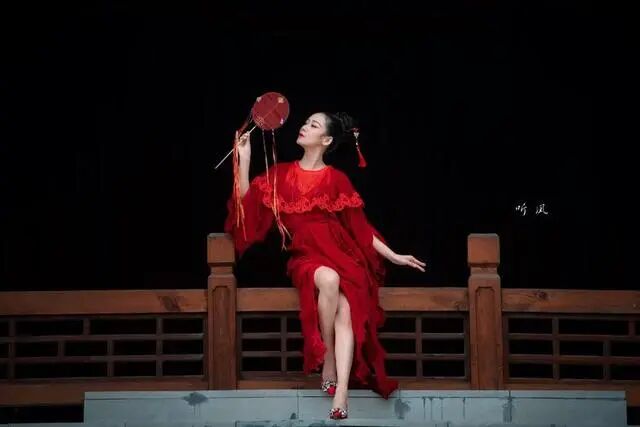 作品欣赏|人像摄影：海棠红