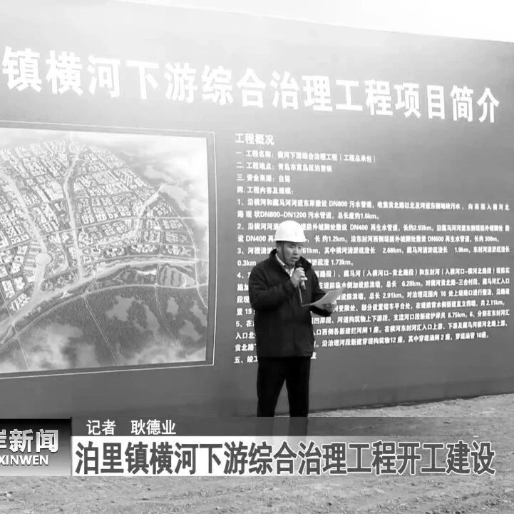 泊里镇横河下游综合治理工程开工建设