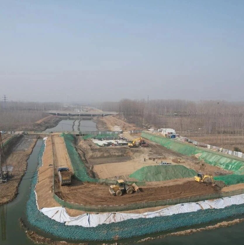 横河下游综合治理工程加快推进施工
