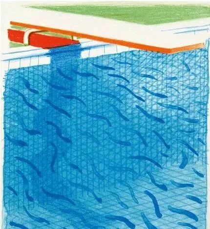 大卫霍克尼送你一朵大水花