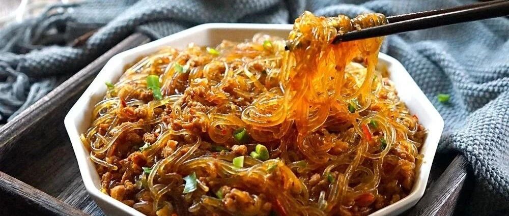 肉末炒粉条，教你在家做，窍门在这里，劲道又根根分明！