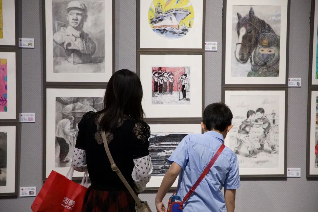 第六届 “彩墨丹青——丹青铸梦行 ” 青少年美术书法摄影作品展在内蒙古美术馆启幕 第2张