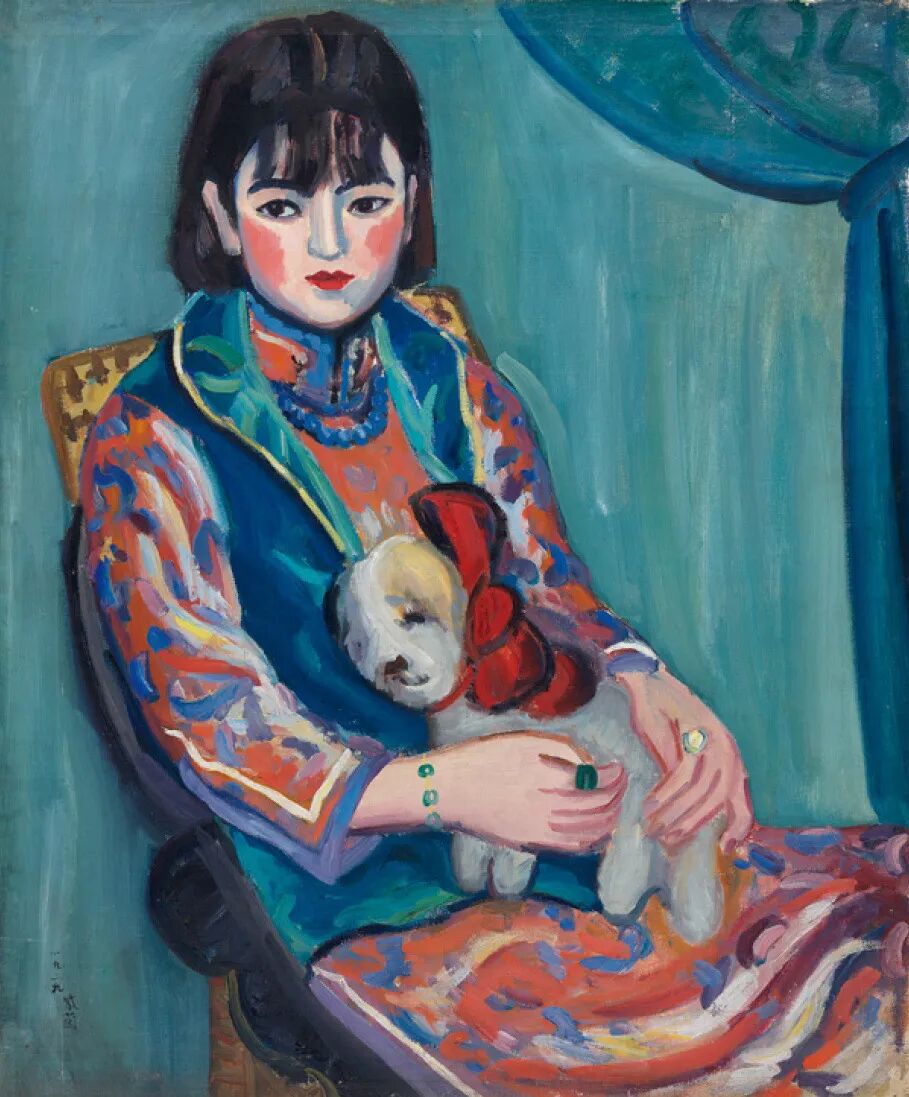 关紫兰《少女像》，油画，90cm×75cm，1929年，中国美术馆藏
