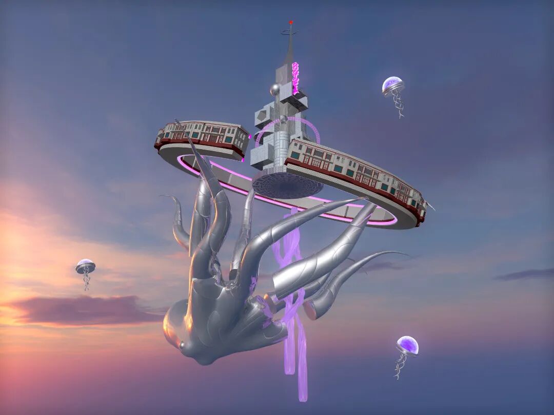 曹斐《多托邦（第一期）》，影像，2分40秒，2022年