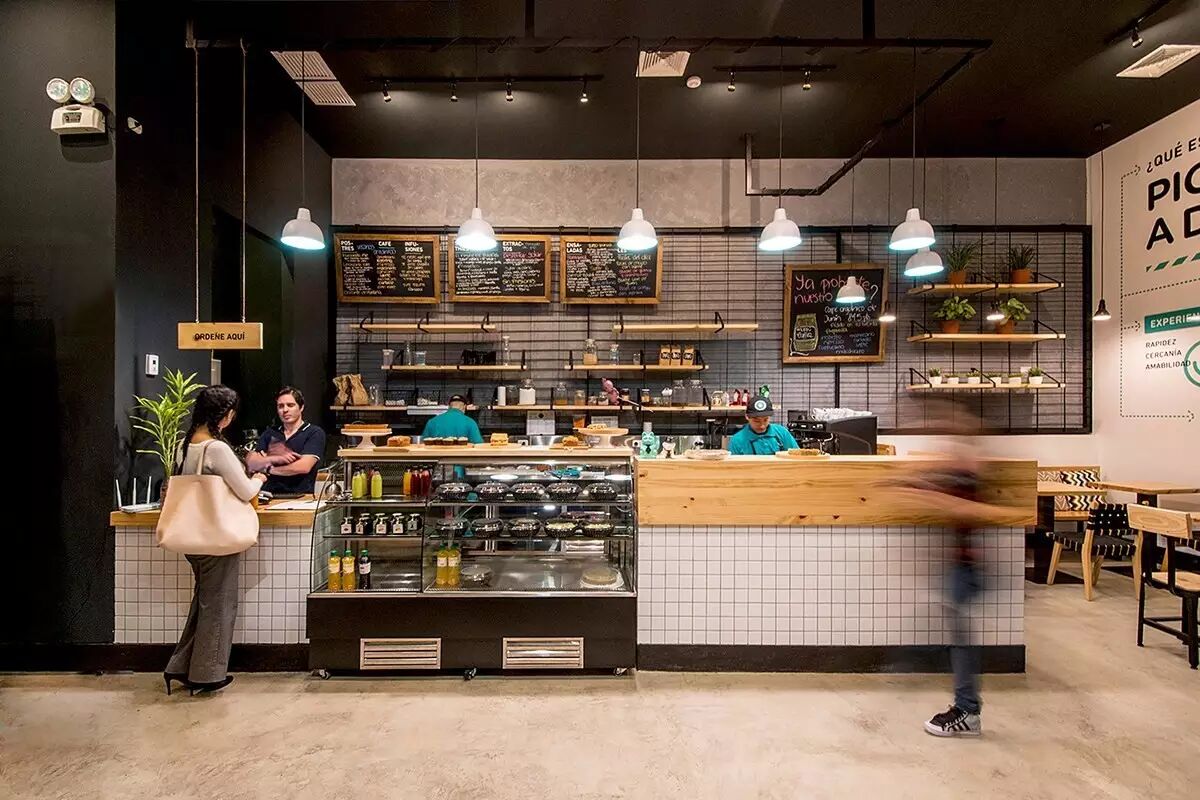 健康熟食店室内装修设计