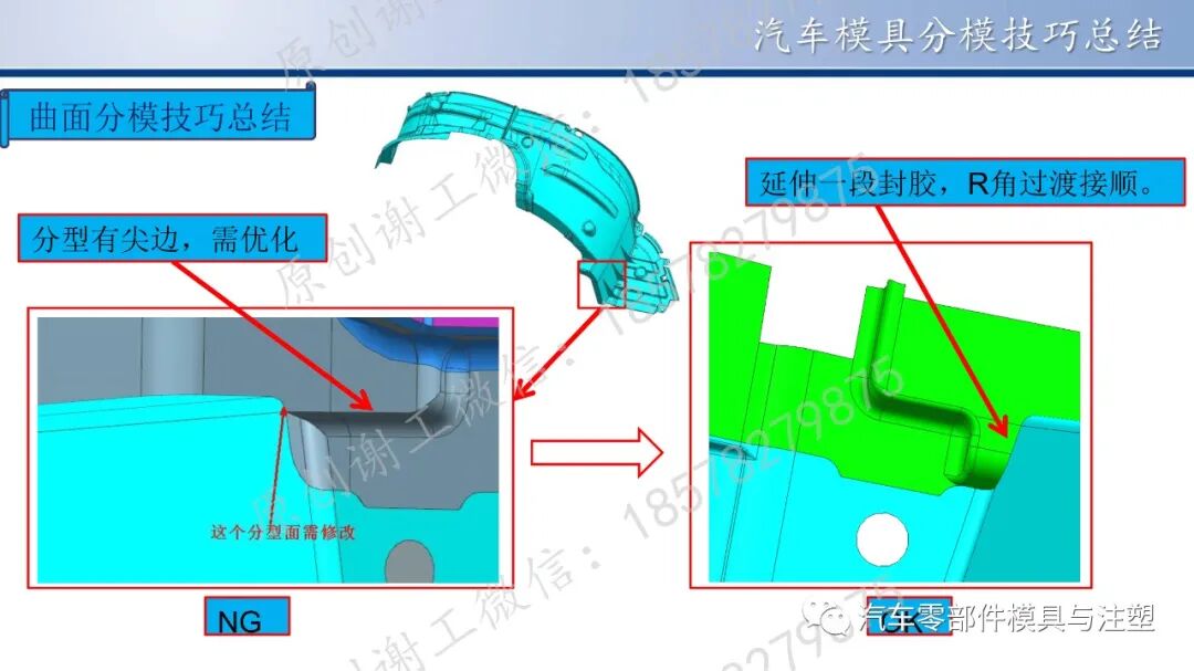 原创 & 汽车模具分模技巧总结的图16