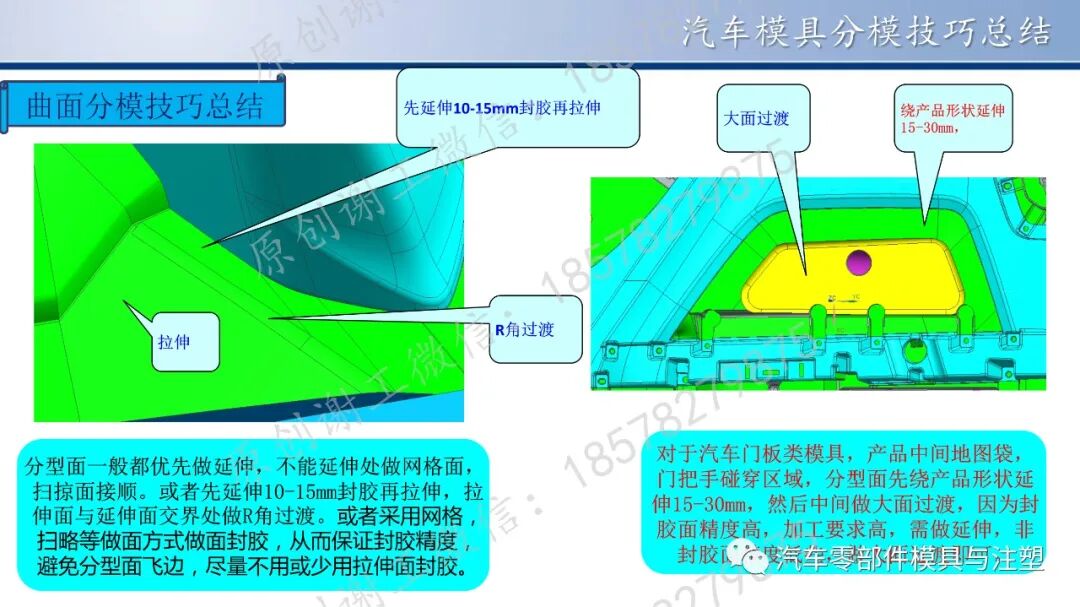 原创 & 汽车模具分模技巧总结的图12