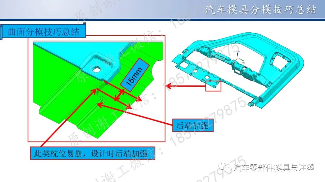 原创 & 汽车模具分模技巧总结的图18
